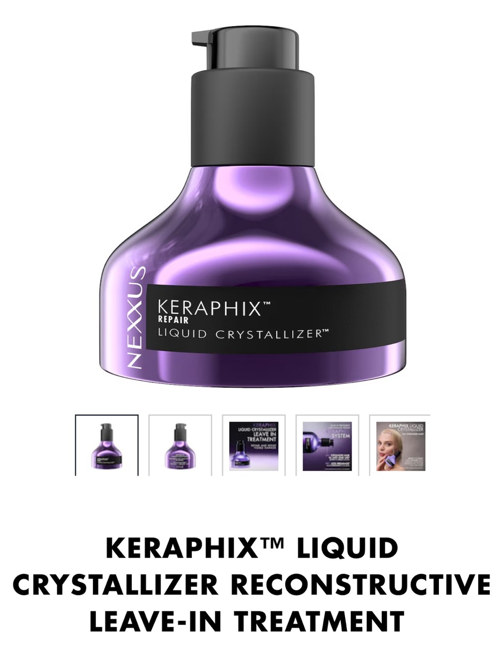 Nexxus Keraphix Liquid Crystallizer - Hair Repair Treatment
